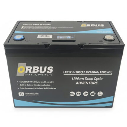 Orbus - 12,8V 100 Ah LiFePO4 Lityum Akü