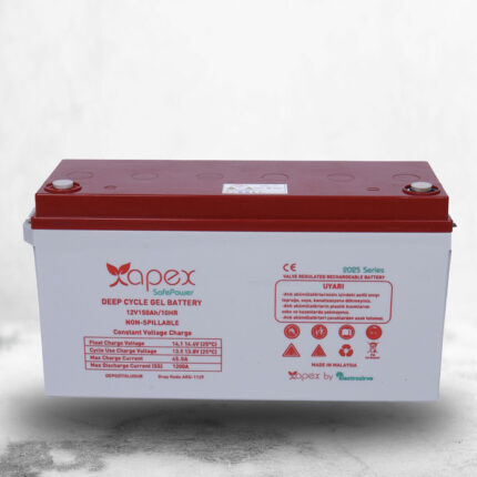 12V 150 Ah Apex Safepower Jel Akü