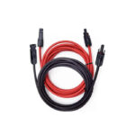 10mt Kırmızı ve 10mt Siyah 6mm Konnektörlü Çift İzolasyonlu Bakır Solar Kablo
