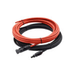 20mt Kırmızı ve 20mt Siyah 6mm Konnektörlü Çift İzolasyonlu Bakır Solar Kablo